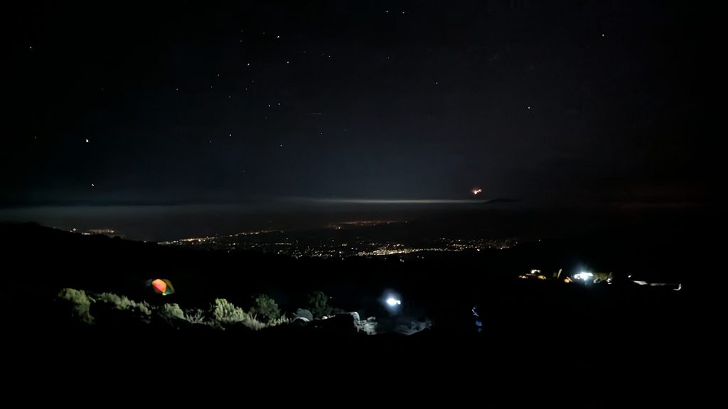 Shira Camp by night