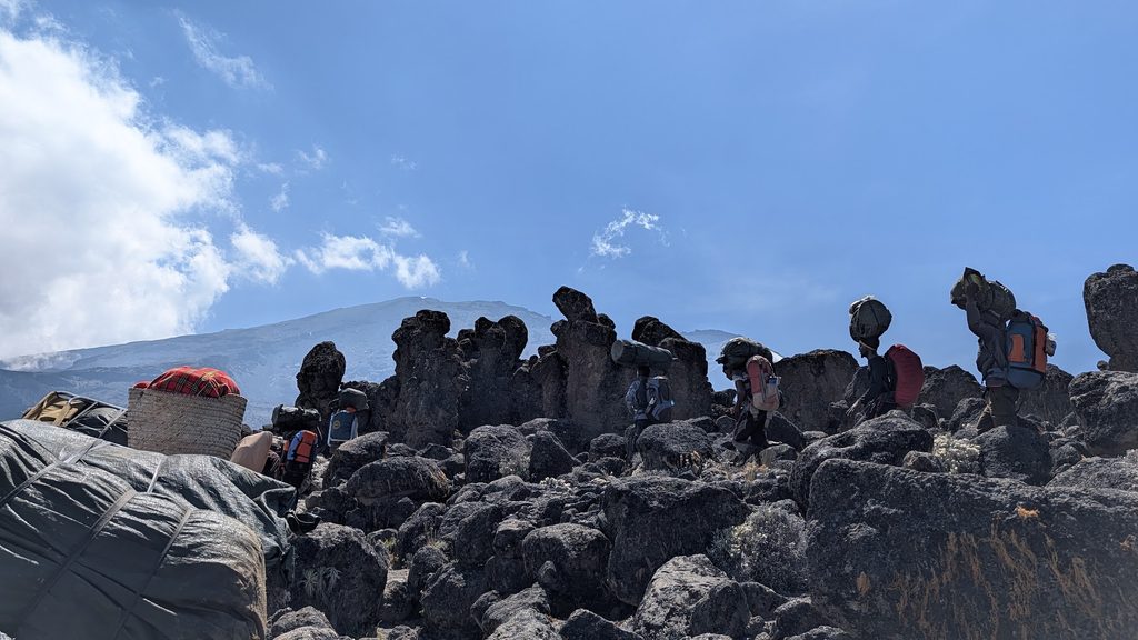 Climb to Lava Tower 4600m