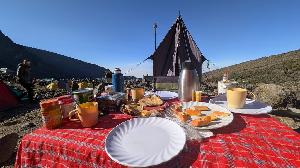 breakfast in the sun